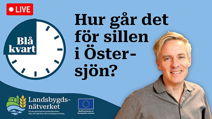 Grafik med logga för Blå kvart, porträttbild på Carl Dahlberg samt ämnet i text.