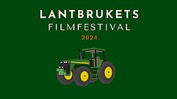 Filmfestivalaffisch med en traktor på.