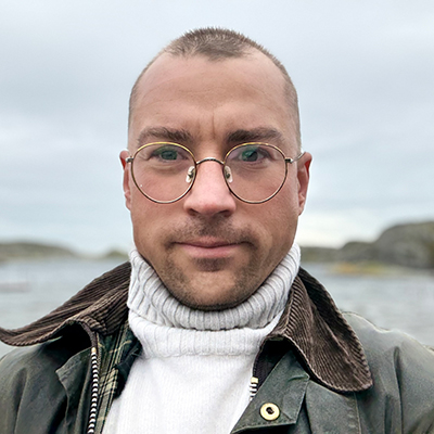 Närbild på Erik Lindberg.