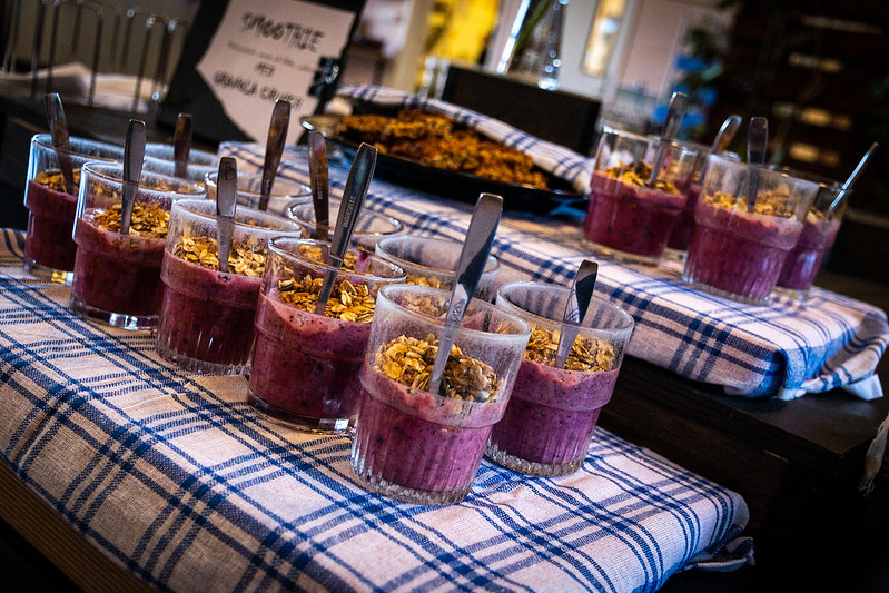 Frukost med smoothies.