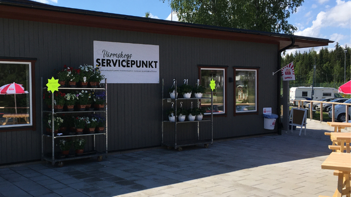 Bild på Värmskogs servicecenter.