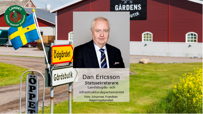 Statsekreterare Dan Ericsson i ett kollage