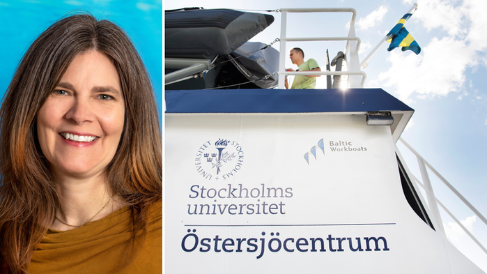 Bildkollage på forskningsfartyget Electra och på Ellen Bruno från Stockholms universitet Östersjöcentrum.